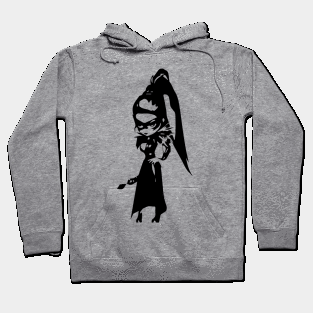 Rakshasa (unawakened) minimal silhouette white Hoodie